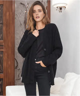 Ladies Cashmere Cardigan with V-neck - Sylvie