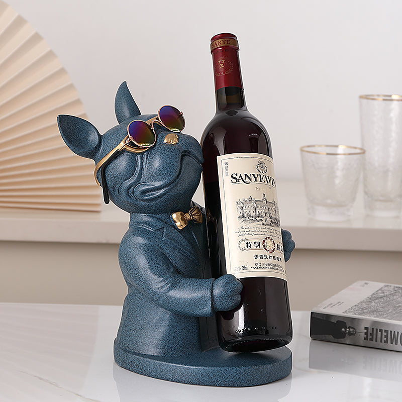 Hunde-Figur Weinglashalter – Stilvolles Tischaccessoire für Hundeliebhaber | Dekorative Weinhalterung