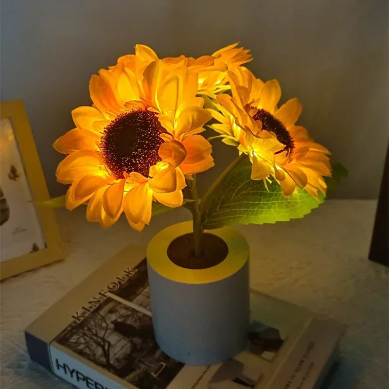Enhanced Product Title: "Sonnenblumen-Nachtlampe für Kinder - LED Nachtlicht mit sanften Farben und Timer-Funktion" 

This optimized title includes relevant keywords and additional details to attract potential buyers while maintaining clarity.