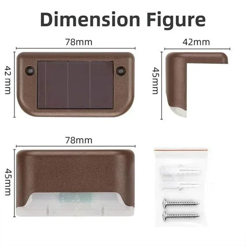 Enhanced Product Title: "8er-Set Solar-Stufenleuchten – Sichere Beleuchtung für Außenbereiche, Stilvolles Design für Treppen und Wege" 

This title includes relevant keywords for better visibility while clearly conveying the product's features and benefit