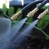 Garden Misting System – 20m Hose, 20 Brass Nozzles & Tool-Free Setup