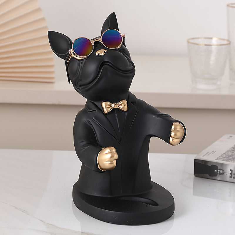 Hunde-Figur Weinglashalter – Stilvolles Tischaccessoire für Hundeliebhaber | Dekorative Weinhalterung