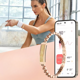 Enhanced Product Title: **Elegantes Edelstahl-Kettenarmband mit integriertem Fitness-Tracker – Stilvoller Schmuck für aktive Lebensstile** 

This title includes relevant keywords while emphasizing both the elegance and functionality of the product, making