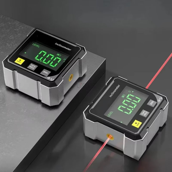 Digitaler Neigungsmesser mit Laser – Präzise Ausrichtung ohne Nachmessen für Bau und Heimwerker