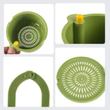 Hanging Sink Drain Basket – Two-Part Filter, One-Click Emptying & BPA-Free PP