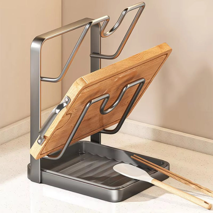 Enhanced Product Title: "Multifunctional Lid and Utensil Holder - Space-Saving Kitchen Organizer for Pots and Pans" 

This title includes relevant keywords and provides a clearer description of the product's functionality, which can help improve visibilit