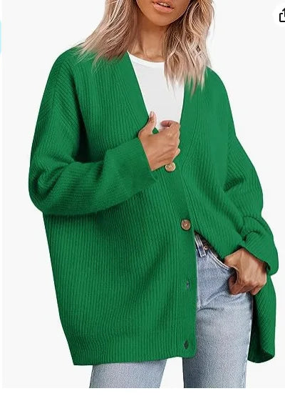 Ladies Cashmere Cardigan with V-neck - Sylvie