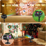 Outdoor Christmas Projector Lights - Festive Holiday Decoration for Yard & Garden