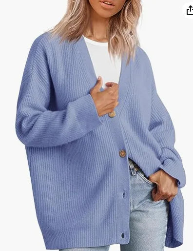Ladies Cashmere Cardigan with V-neck - Sylvie