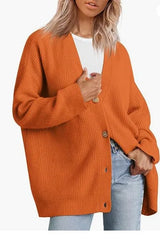 Ladies Cashmere Cardigan with V-neck - Sylvie