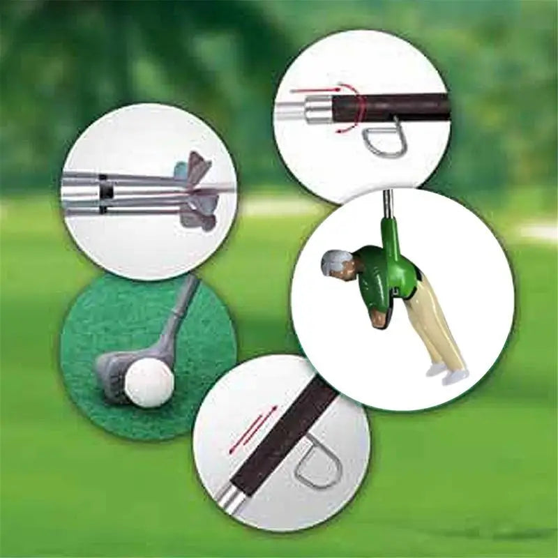 Indoor Mini Golf Set – 6 Interchangeable Clubs, Adjustable Course & Obstacles, Kids & Adults