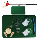 Indoor Mini Golf Set – 6 Interchangeable Clubs, Adjustable Course & Obstacles, Kids & Adults