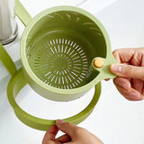 Hanging Sink Drain Basket – Two-Part Filter, One-Click Emptying & BPA-Free PP