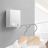 Retractable Wall Clothesline – Space-Saving Auto-Retract, Indoor & Outdoor Use