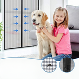 Magnetic Door Screen Curtain 100×210cm – Fly Screen, 26 Neodymium Magnets & No-Drill Install