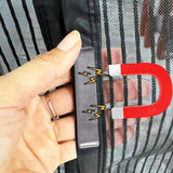 Magnetic Door Screen Curtain 100×210cm – Fly Screen, 26 Neodymium Magnets & No-Drill Install