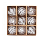 Luxury Golden Christmas Ornaments Set – 9 Champagne Baubles