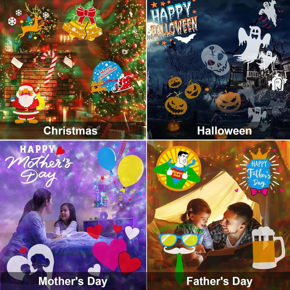 Outdoor Christmas Projector Lights - Festive Holiday Decoration for Yard & Garden