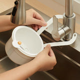 Hanging Sink Drain Basket – Two-Part Filter, One-Click Emptying & BPA-Free PP