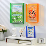 Double-Layer Acrylic Picture Frame – Wall & Table Mount, 10 Colors & 5 Sizes