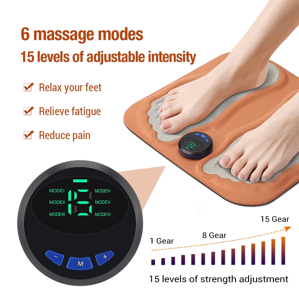EMS 3D Foot Massager – Wireless, Multiple Intensity Levels & Circulation Boost