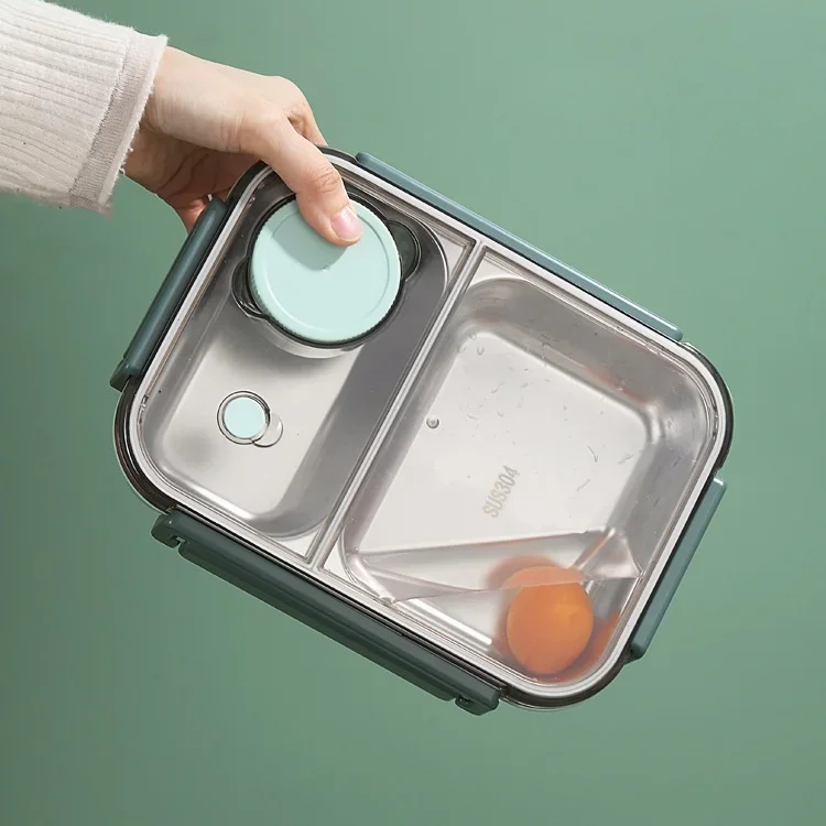 Insulated Stainless Steel Lunch Box – Leak-Proof, Bento Compartments & 304 Steel