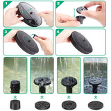 Solar Water Fountain – Self-Starting, 45 cm Spray Height, for Bird Bath & Pond