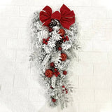 Complete Christmas Door Decoration Set - Festive Holiday Wreaths, Bows, and Ornaments for a Joyful Home Entrance