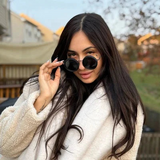 Adjustable Tint Sunglasses – Unisex, UV400 Protection, Metal Frame & Round Lens