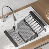 Enhanced Product Title: "Verstellbarer Ausziehbarer Spülkorb - Platzsparender Geschirrkorb für die Küche, Ideal für Spülen und Abtropfen" 

This title includes relevant keywords while providing more detail about the product's features and benefits, making