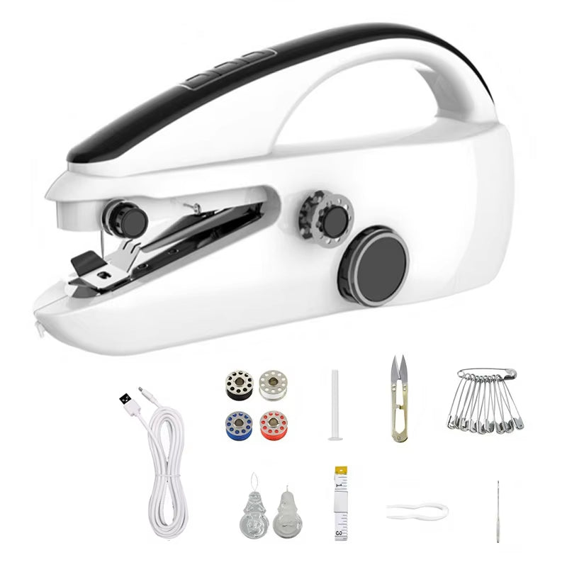 Optimized Product Title:  
"Tragbare Mini-Nähmaschine mit Zubehörset – 2 Geschwindigkeiten, USB-C & Batteriebetrieb – Ideal für Reisen & DIY-Projekte"  

This title includes relevant keywords while emphasizing the product's portability and versatility, ma