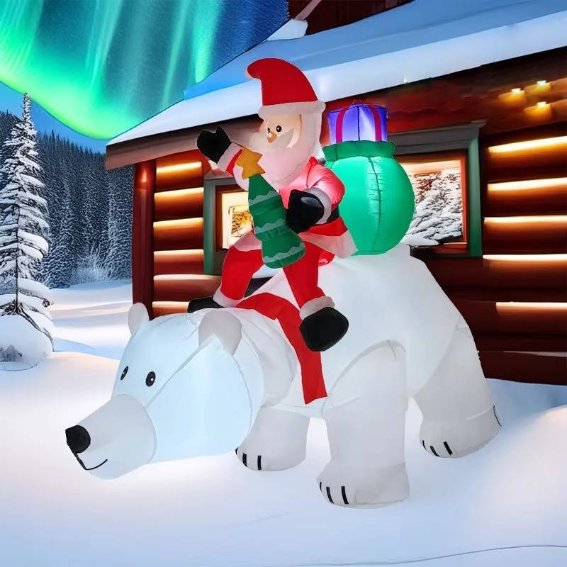 Outdoor Santa Christmas Decorations - Festive Holiday Yard Decor for a Joyful Winter Wonderland