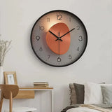 Silent Wall Clock 20cm – Glass Cover, Metal Hands & Silent Quartz Movement