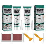 Fast-Drying Tile Repair Paste – Waterproof, Ceramic & Marble, 2-Set with Tools