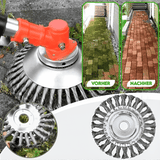 Grass Trimmer Weed Remover Attachment – Carbon Steel Wires, 36 Braided Cutters & Universal Fit