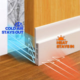 Premium Silicone Door Draft Stopper - Strong Adhesive Door Sweep for Sound Insulation & Energy Efficiency