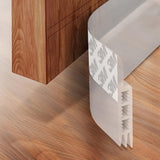 Premium Silicone Door Draft Stopper - Strong Adhesive Door Sweep for Sound Insulation & Energy Efficiency