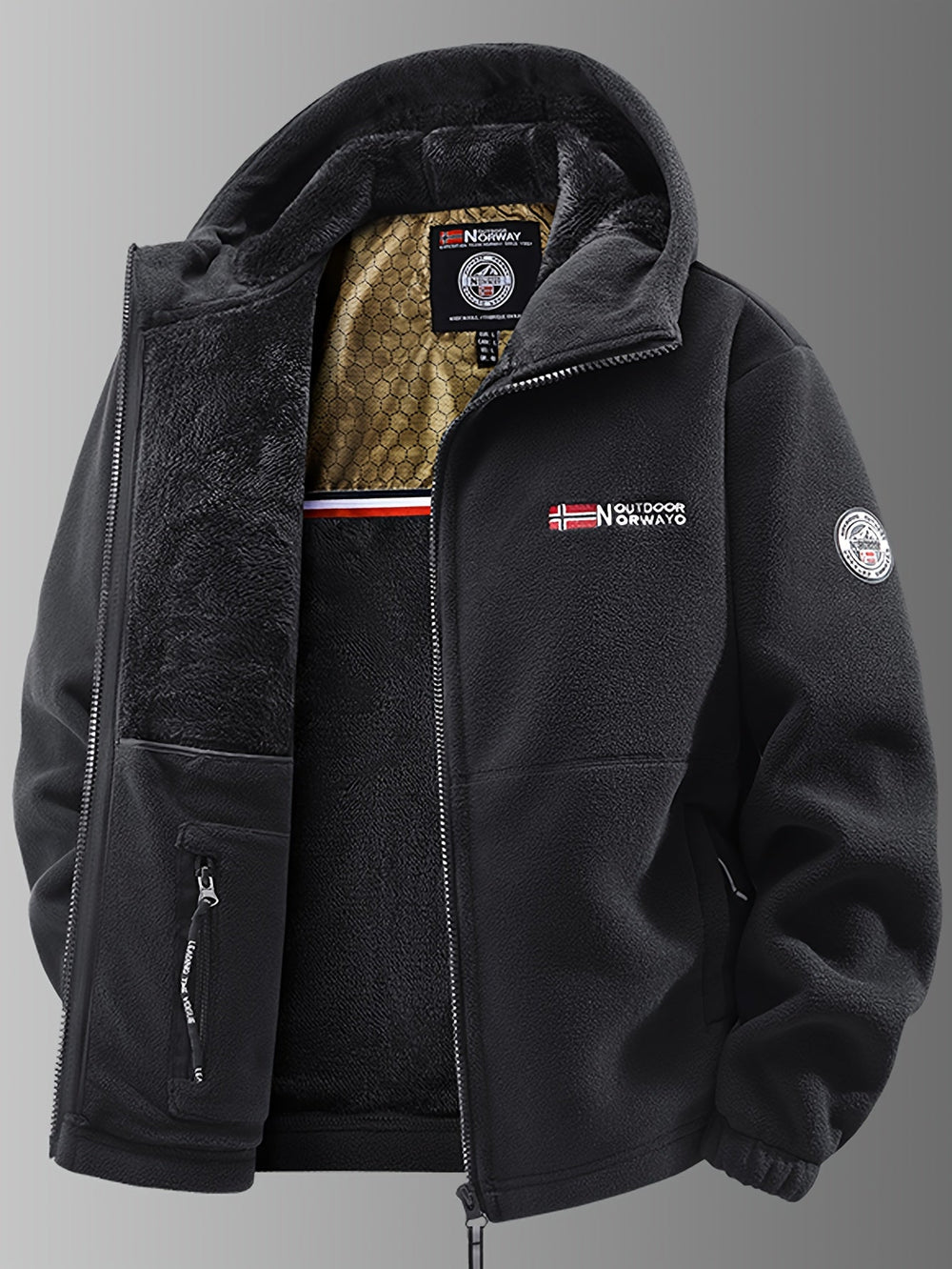 Men's longline coat, view 4