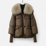 Women's relaxed puffer jacket, view 1
