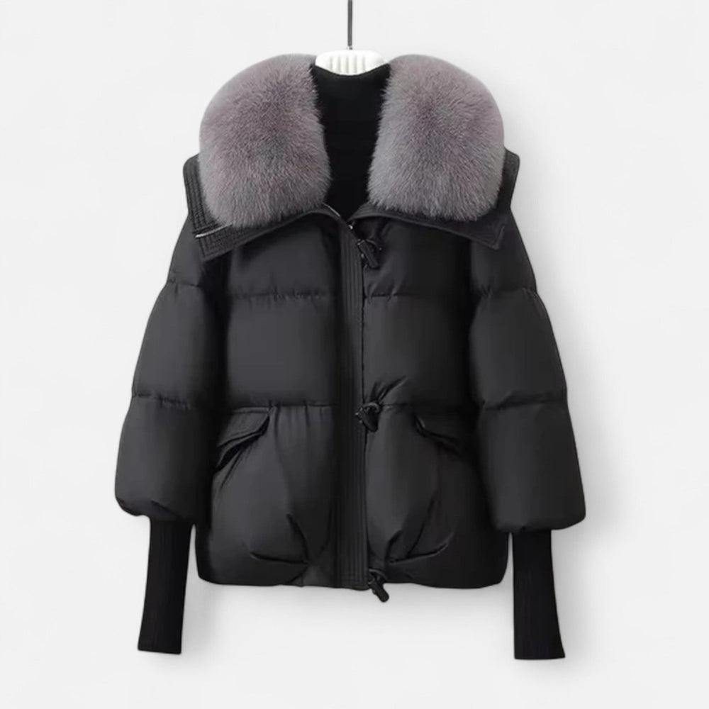 Women's relaxed puffer jacket, view 6