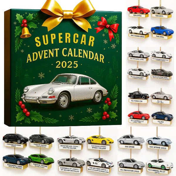DRIVEVENTURE Limited Edition Supercar Advent Calendar - 24 Precision Miniature Models for Car Enthusiasts