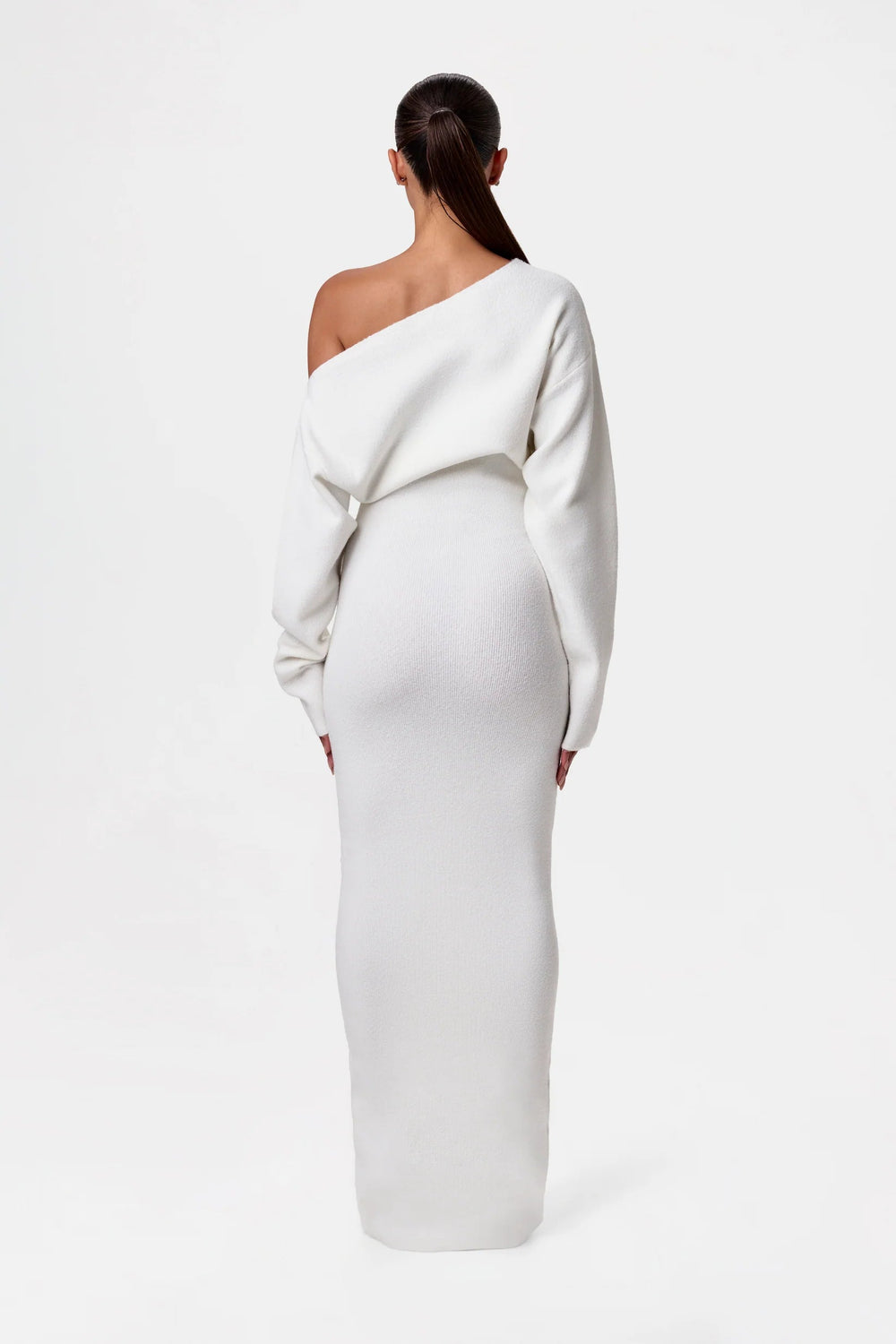 Women's Relaxed Fit Off-Shoulder Knit Dress - Casual Summer Fashion, Comfortable & Stylish