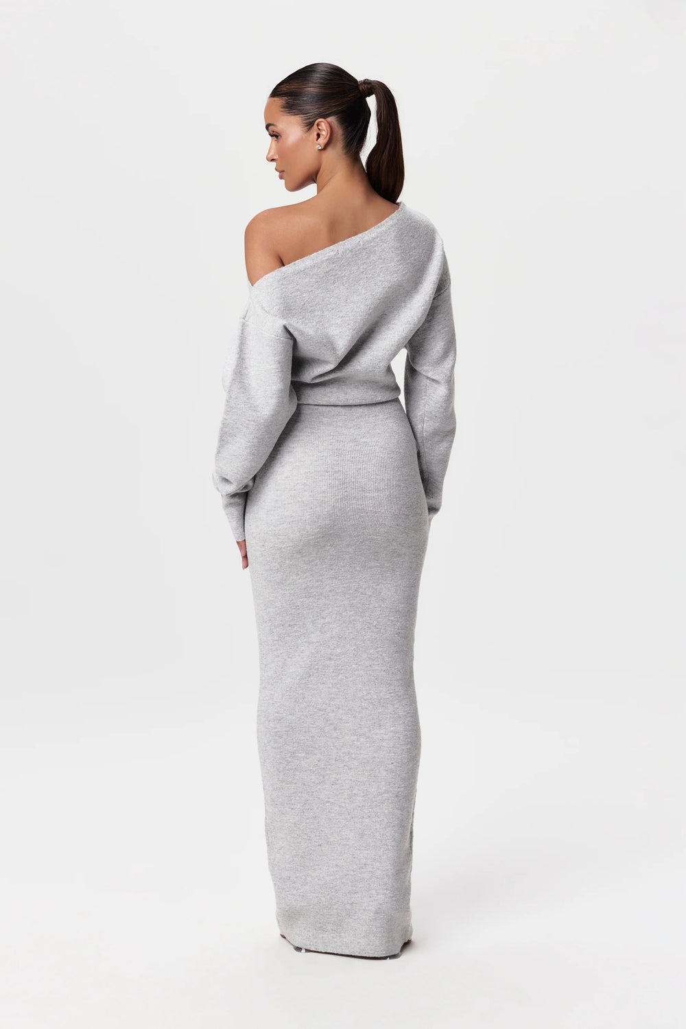 Women's Relaxed Fit Off-Shoulder Knit Dress - Casual Summer Fashion, Comfortable & Stylish