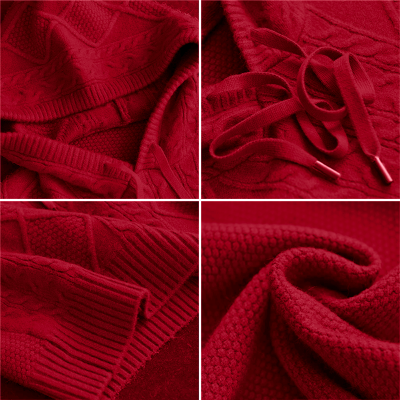 Enhanced Product Title: "FABIOLA™ Jacquard Hooded Pullover - Stylish & Cozy Women's Sweater" 

This title includes relevant keywords for better visibility in Google Shopping while clearly describing the product.