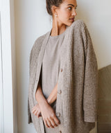 Ladies Cashmere Cardigan with V-neck - Sylvie