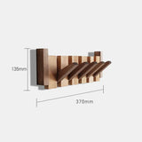 Elegant Musical Design Wooden Wall Coat Rack - Durable & Stylish Storage Solution