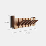 Elegant Musical Design Wooden Wall Coat Rack - Durable & Stylish Storage Solution