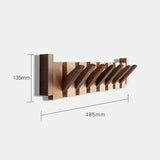 Elegant Musical Design Wooden Wall Coat Rack - Durable & Stylish Storage Solution