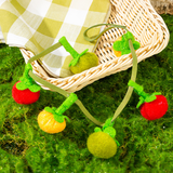 Catnip Cat Toy String – Plush Fruits, Jingle Bells & 48cm Interactive Wand