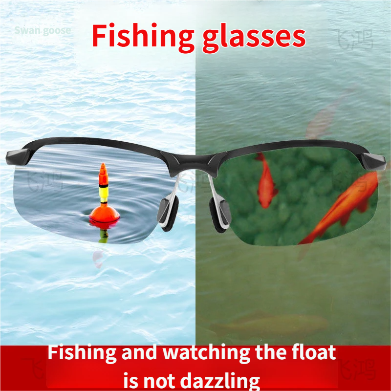 Polarized Photochromic Sunglasses – Unisex, Adaptive Lenses & UV Wrap Frame